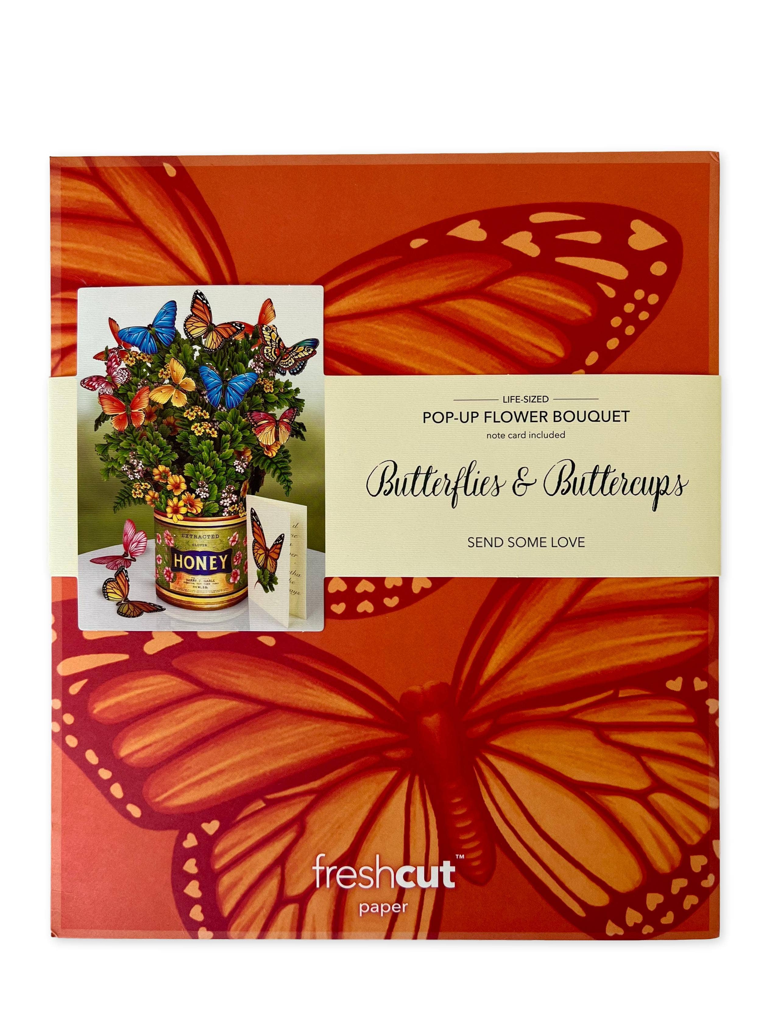 Butterflies & Buttercups (8 Pop-up Greeting Cards)
