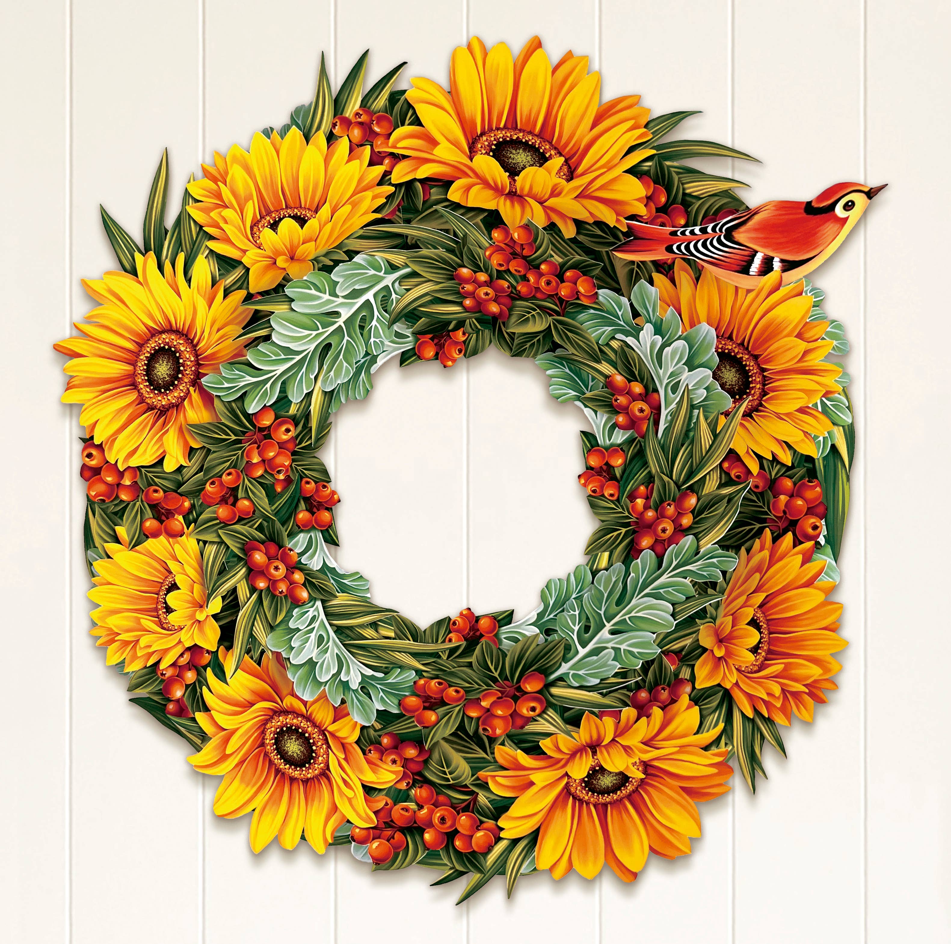 Harvest Wreath (6 Pop-up Fall Greeting Cards)