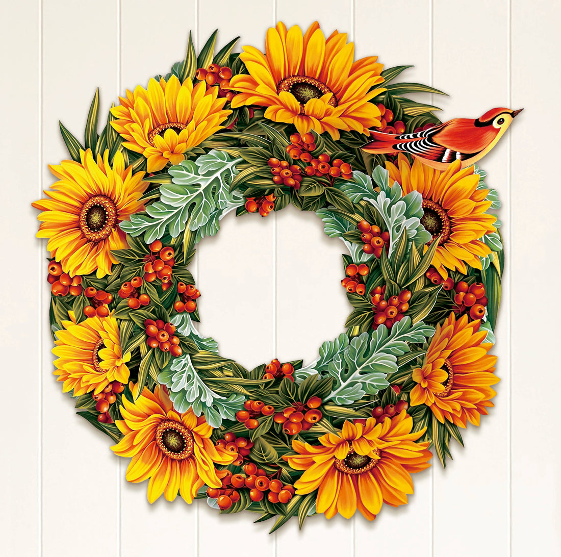Harvest Wreath (6 Pop-up Fall Greeting Cards)