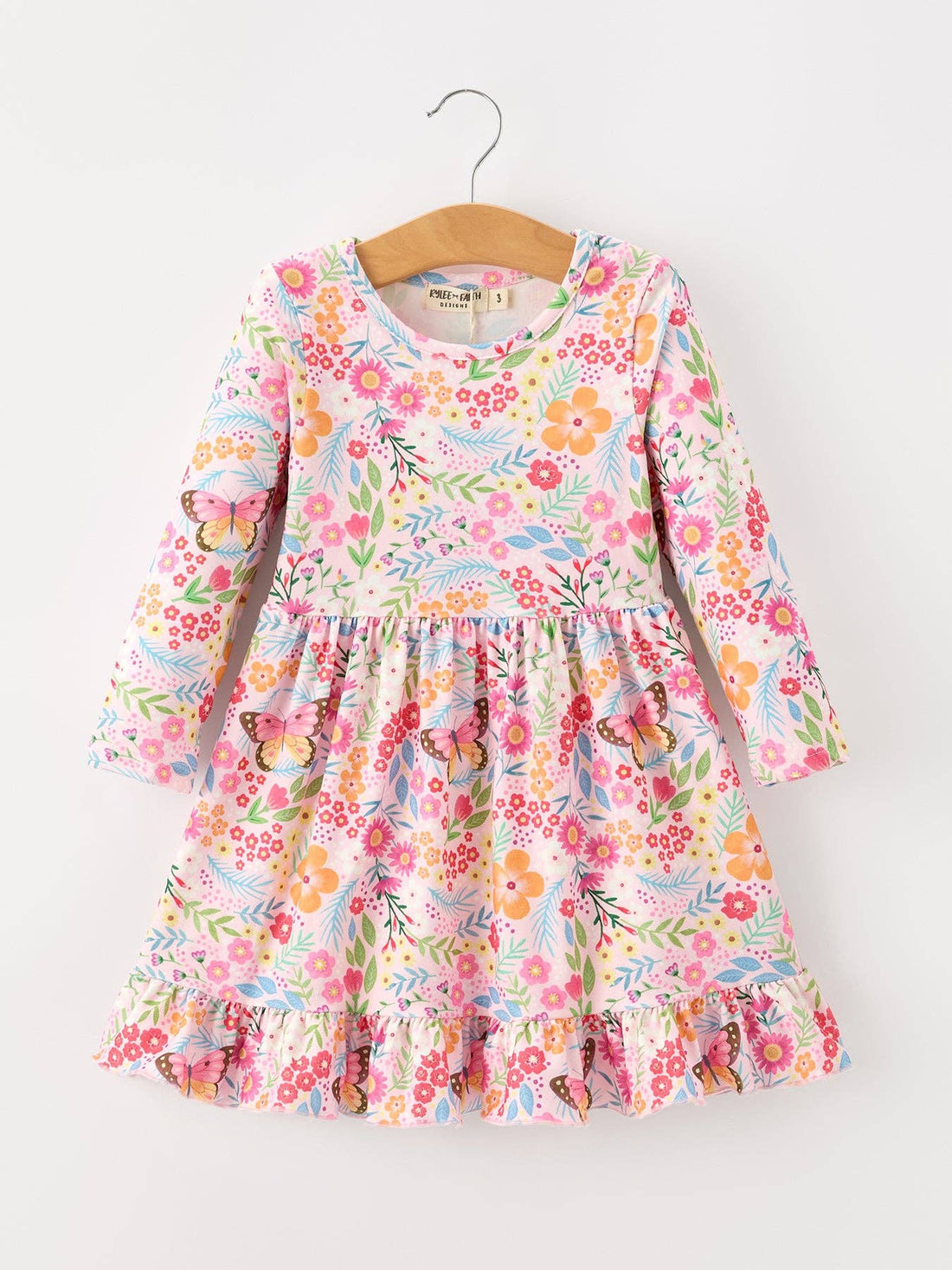 Fall Butterfly Floral Dress