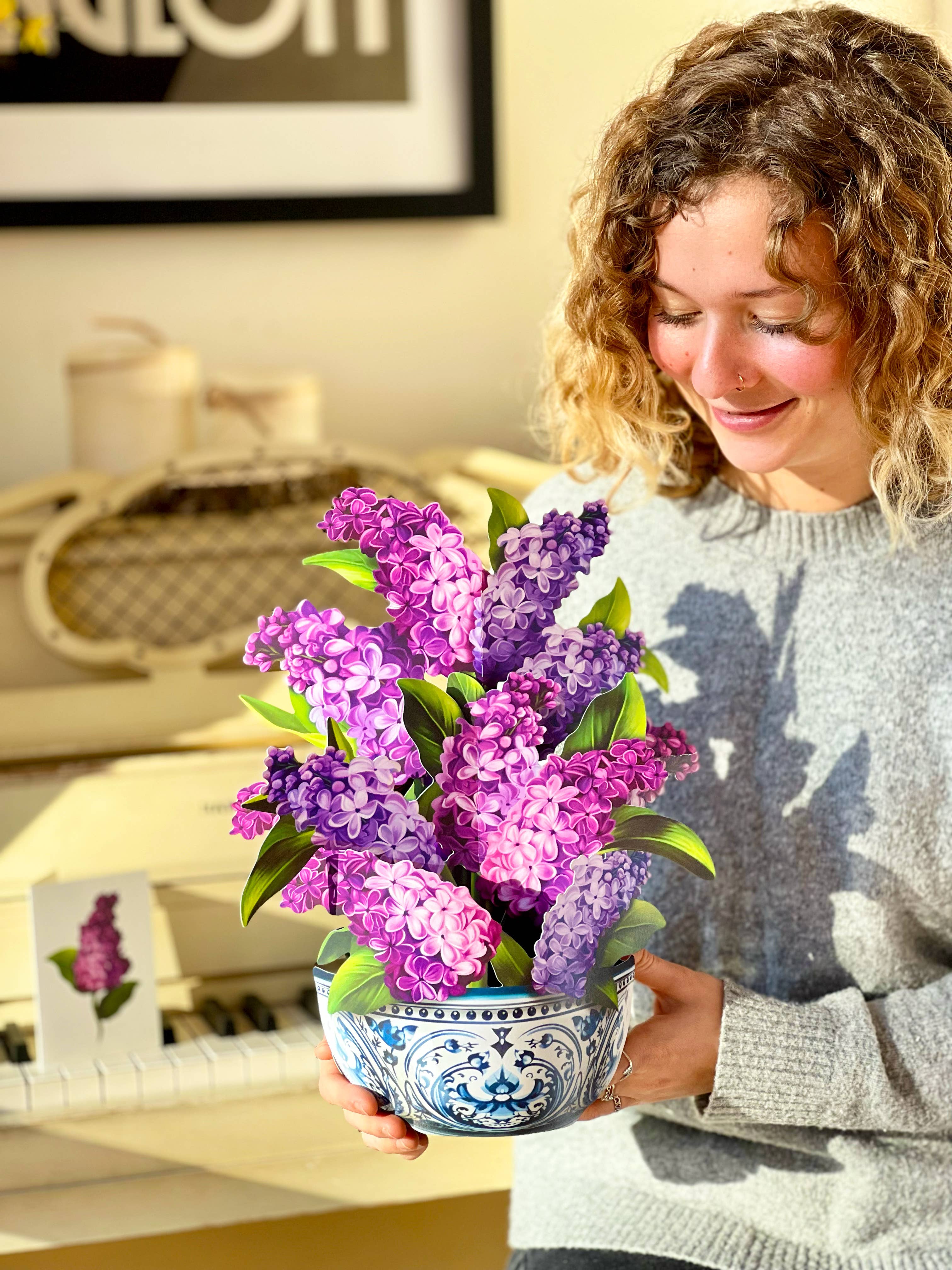 Garden Lilacs (8 Pop-up Greeting Cards)