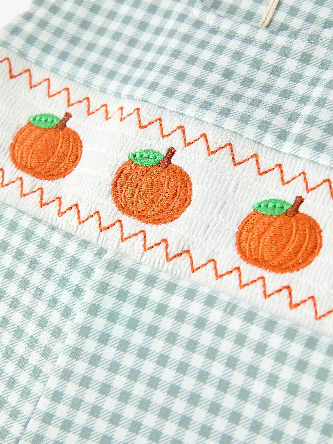 Pumpkin Embroidered Baby Boy JonJon