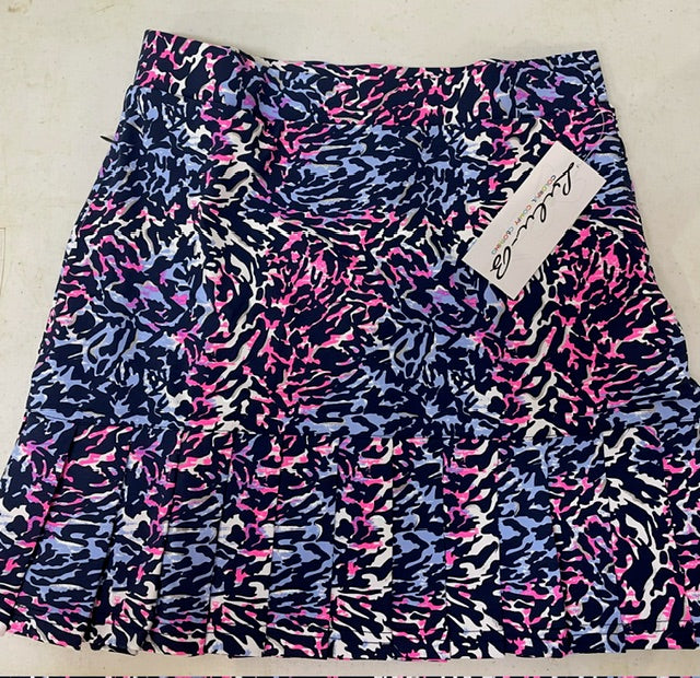 Lulu B Pink and Periwinkle Skort