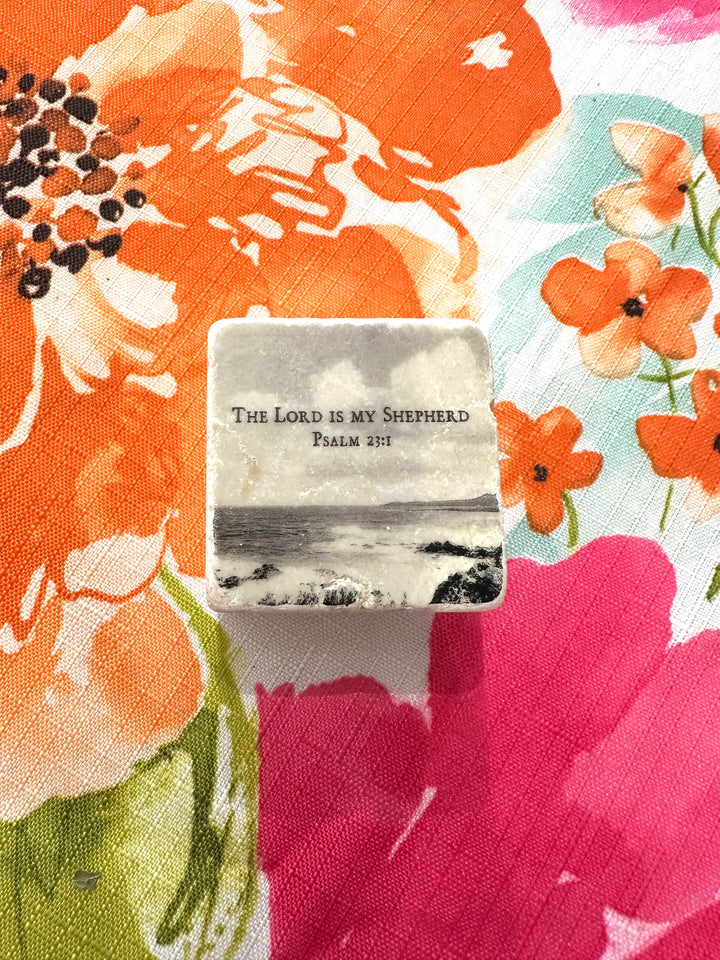 The Lord is my Shepherd Psalm 23:1 Scripture Stone