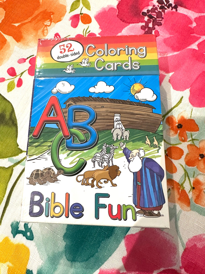 ABC Bible Fun Coloring Cards