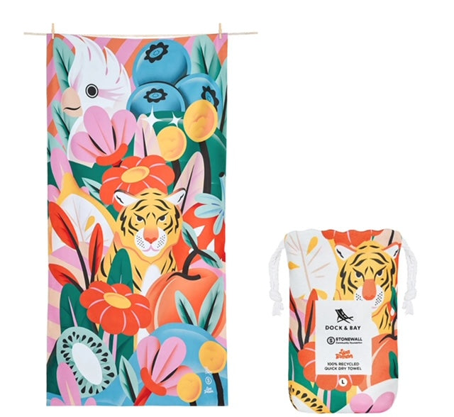 Dock & Bay Tiger & Pumpkins Towel