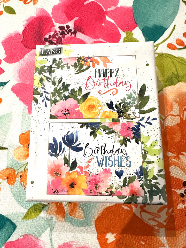 Lang Happy Birthday Flower Note Card Set
