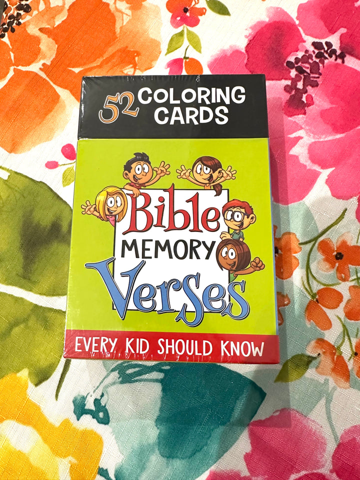 Bible Memory Verses Coloring Cards