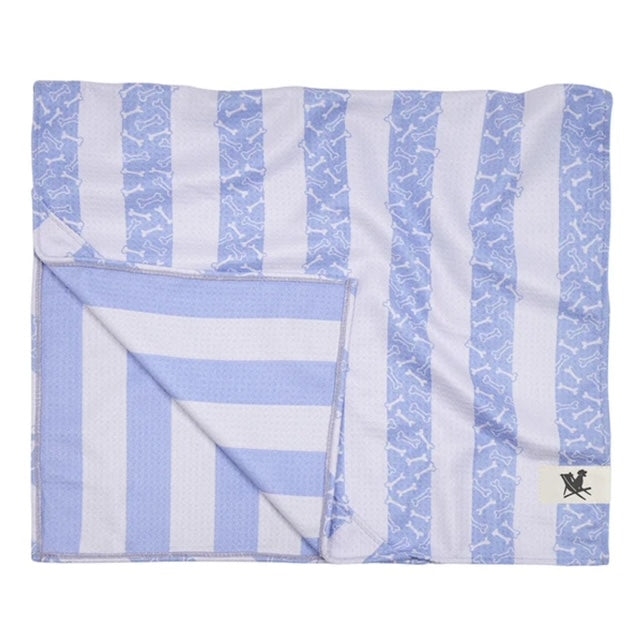 Dog & Bay Pale Blue & Off White Dog Towel