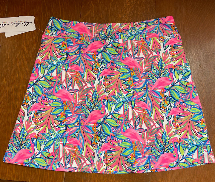 Pink Flamingo Print Lulu-B Skort