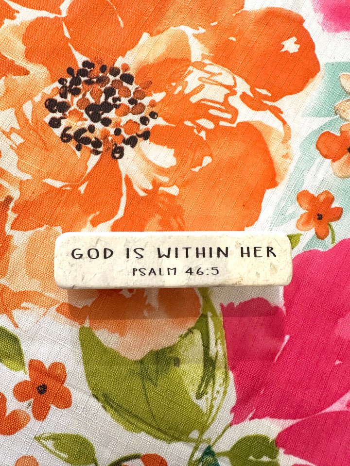 God Is Within Her Psalm 46:5 Scripture Stone
