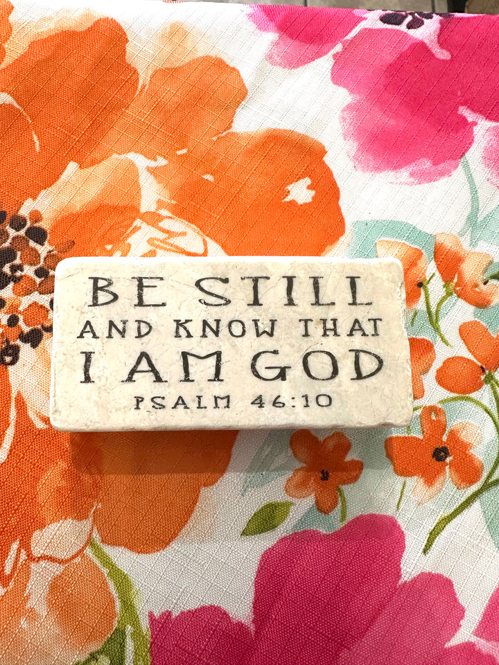 Be Still Psalm 46:10 Scripture Stone