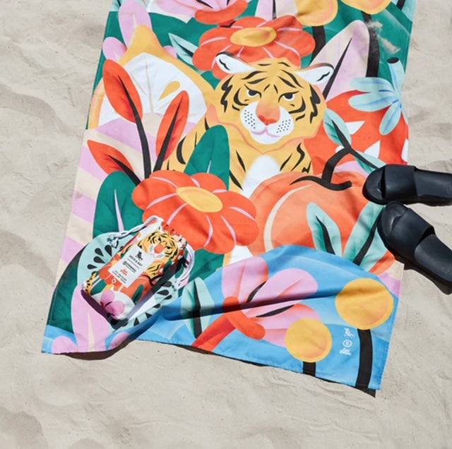 Dock & Bay Tiger & Pumpkins Towel